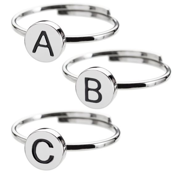 Ring Marlù Woman Oui c'est moi in Steel 18AN018E-S - 18AN018E-S